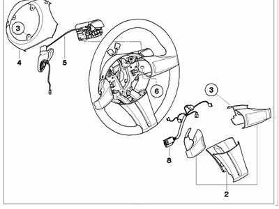 2005 BMW Z4 Steering Wheel - 32306763530