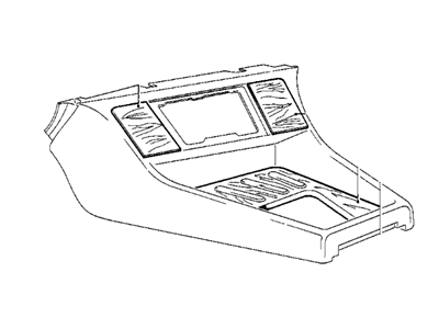 BMW 51161852677 Depositing Box Bottom Panel