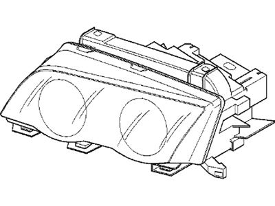 BMW 323Ci Headlight - 63126904298