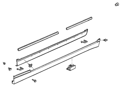 BMW 51712231639 Retrofit Kit, M Door Sill Trim, Primed