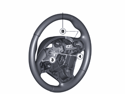 BMW 32306863353 Sport Steering Wheel, Leather