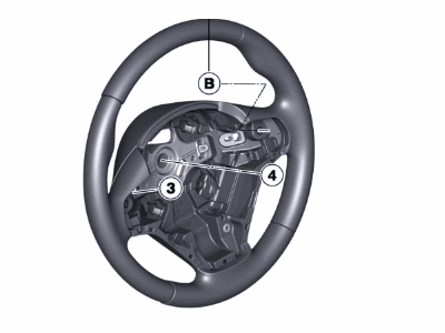 BMW 32306854758 Sport Steering Wheel, Leather