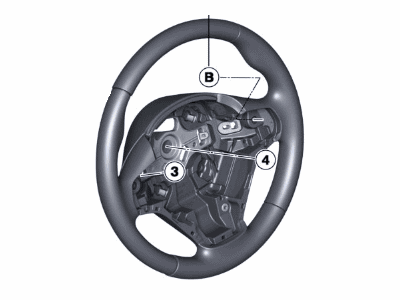 BMW 32306854767 Sport Steering Wheel, Leather