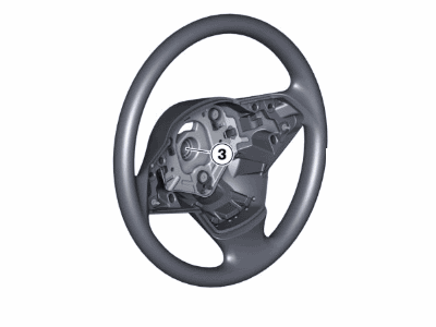 BMW 32306780542 Black Steering Wheel