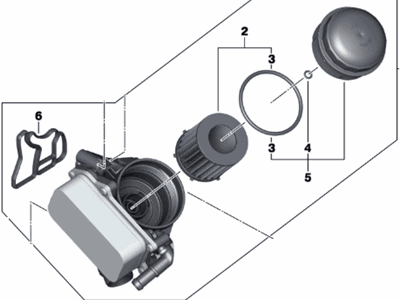 2015 BMW 328i Oil Filter - 11427640862