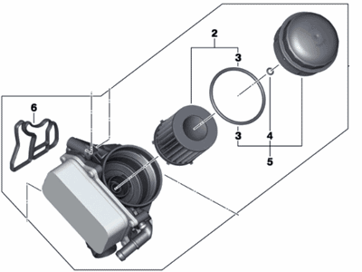 2015 BMW ActiveHybrid 3 Oil Filter - 11428642288