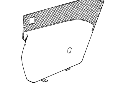 BMW 51431968063 Lateral Trim Panel Leather Rear Left