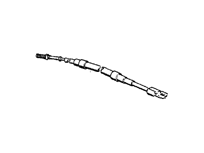 BMW 635CSi Parking Brake Cable - 34411154106