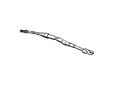 BMW 735i Parking Brake Cable - 34411154240