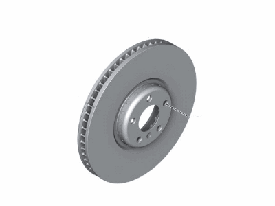 BMW 34116756847 Brake Disc, Ventilated