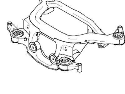 2010 BMW X3 Axle Beam - 33303452189