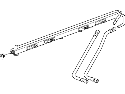 2000 BMW 528i Fuel Rail - 13531707409