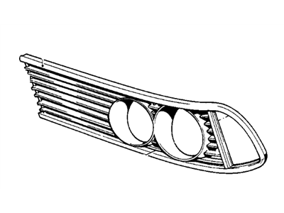 BMW 51131849219 Grille Left