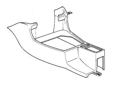 BMW 525i Center Console Base - 51168181502