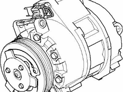 BMW 64529185145 Air Conditioning Compressor With Magnetic Coupling