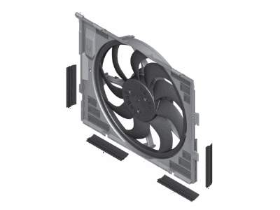 BMW i8 A/C Condenser Fan - 17427649150