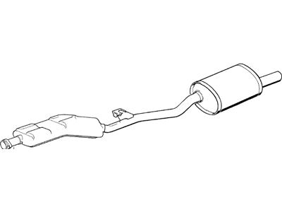 1996 BMW 318ti Exhaust Resonator - 18101247442