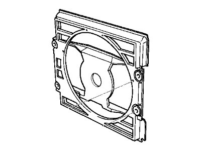 2001 BMW 330Ci Fan Shroud - 64548377795