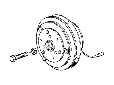 BMW 733i A/C Clutch - 64521386601