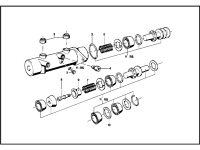 1983 BMW 320i Brake Master Cylinder - 34311151850