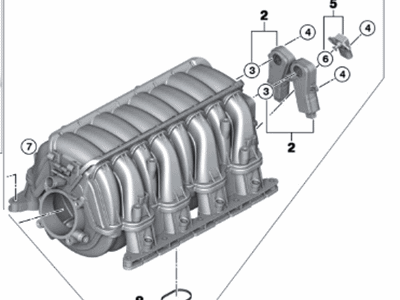 2007 BMW 750Li Intake Manifold - 11617531618