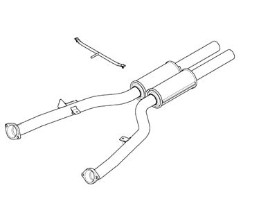 BMW 645Ci Exhaust Resonator - 18307537344