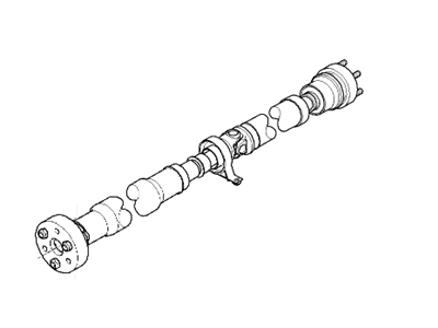 26103413799 BMW Rear Drive Shaft Assembly Illustration 1 of 1