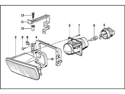 1993 BMW 535i Fog Light - 63178360939
