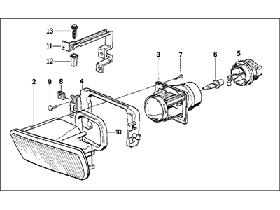 1989 BMW 735iL Fog Light - 63171379104