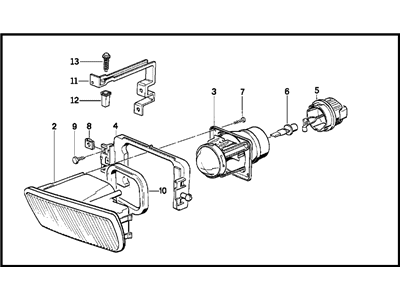 1993 BMW 750iL Fog Light - 63171390880