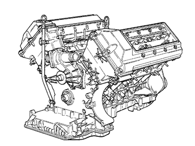 BMW 11001435232 Exchange Short Engine