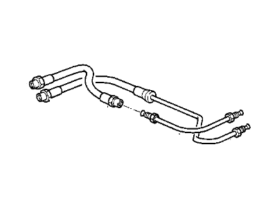 1991 BMW 850i Clutch Hose - 21521159565