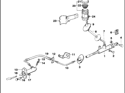 1988 BMW 635CSi Clutch Master Repair Kit - 21521156001