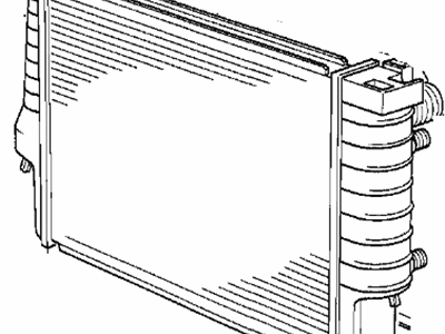 BMW 735i Radiator - 17111709458