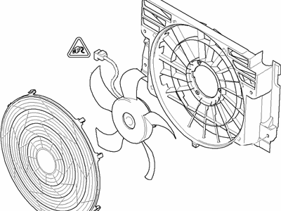 2001 BMW X5 Cooling Fan Assembly - 64546921940