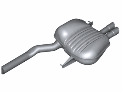 BMW 528i Exhaust Resonator - 18307646923