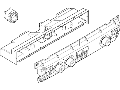 BMW Alpina B7 A/C Switch - 64116970454