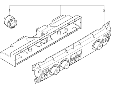 BMW 64116922968 Front Plate, Contr. Auto Air Conditioner