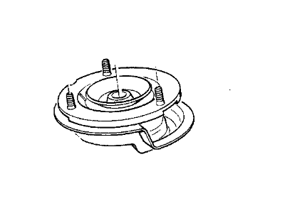 1991 BMW 735i Shock And Strut Mount - 31331131496