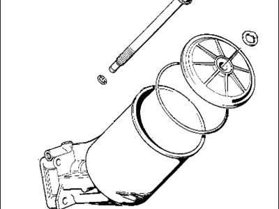 BMW 11421311516 Oil Filter With Oil Cooler Connection