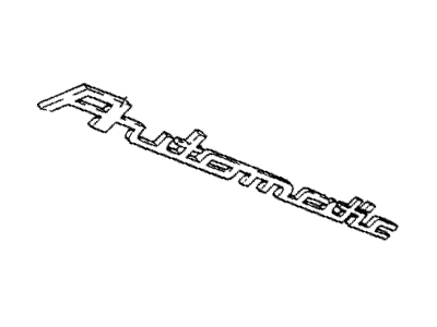 BMW 51141804379 Sign Plate "Automatic"