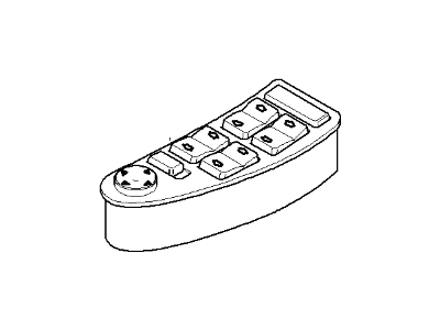 BMW 740iL Window Switch - 61318360447