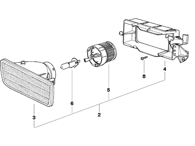 1996 BMW 328is Fog Light - 63178357390