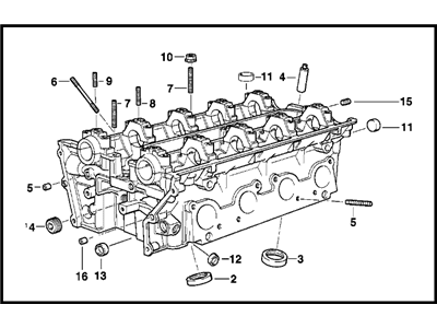 1994 BMW 530i Cylinder Head - 11121731913