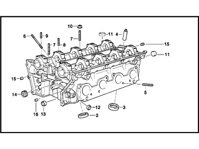 1999 BMW 740i Cylinder Head - 11121702374