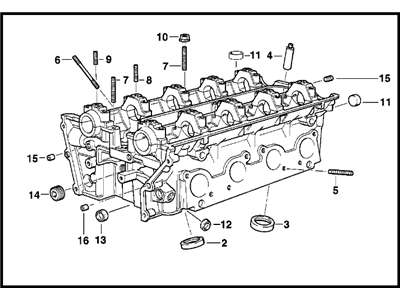 BMW 740i Cylinder Head - 11121731910