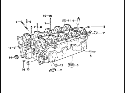 BMW 540i Cylinder Head - 11121731911