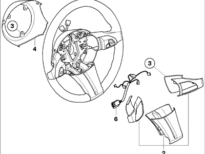 2006 BMW Z4 Steering Wheel - 32306784842