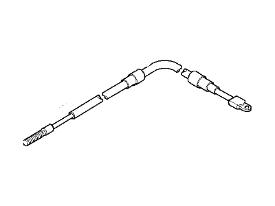 1998 BMW Z3 Parking Brake Cable - 34401166055