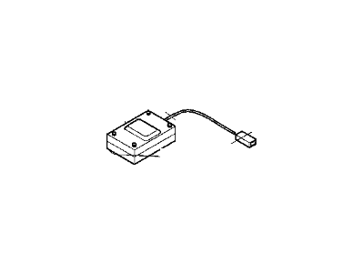 1997 BMW 740iL Antenna - 65908363213